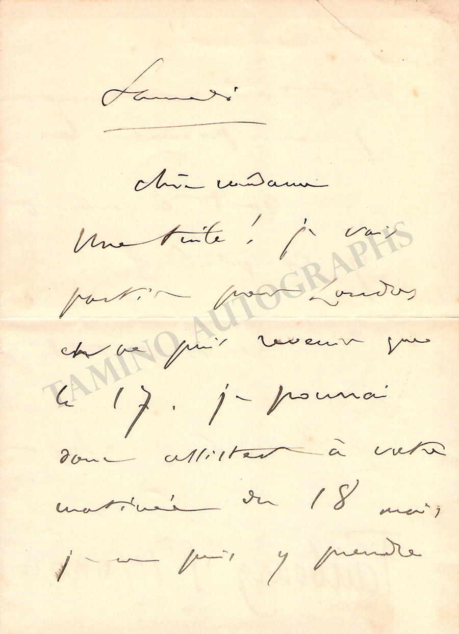 Camille Saint-Saens Autograph Photograph 1907 – Tamino