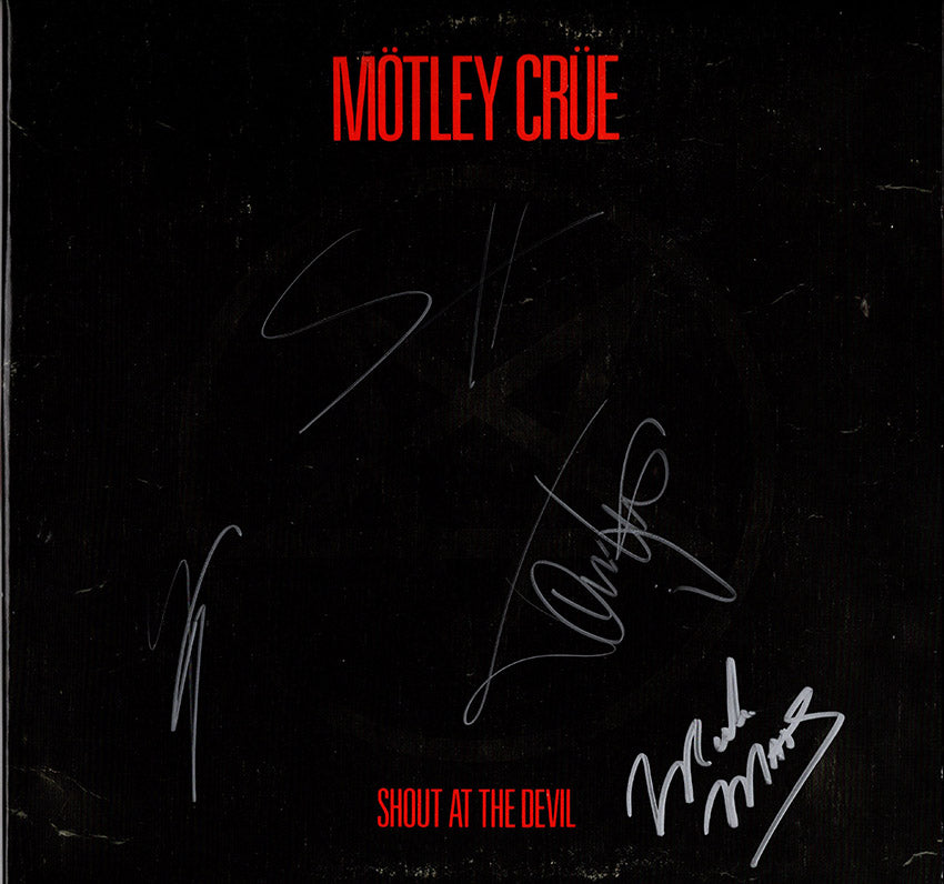 Motley Crue Autographs Signed LP Record 