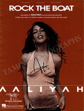 Aaliyah - Signed Score "Rock the Boat"