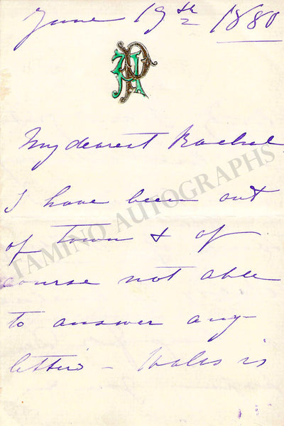 Autograph Letter Signed (1880)