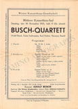 Busch, Adolf - Set of 3 Concert Programs Vienna 1935-1936