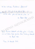 Uhl, Alfred - Autograph Music Quote Signed 1991