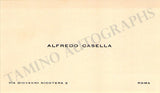 Casella, Alfredo - Signed Photograph 1939