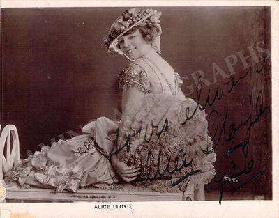 Lloyd, Alice - Signed Photograph 1926