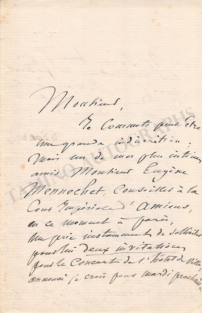 Autograph Letter Signed (1867)