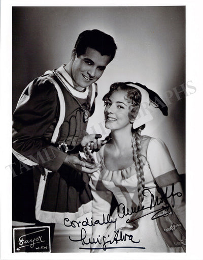 Alva, Luigi - Moffo, Anna - Signed Photograph in Falstaff