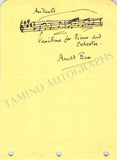 Bax, Arnold - Autograph Music Quote Signed