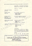 Grumiaux, Arthur - Concert Program Vienna 1954