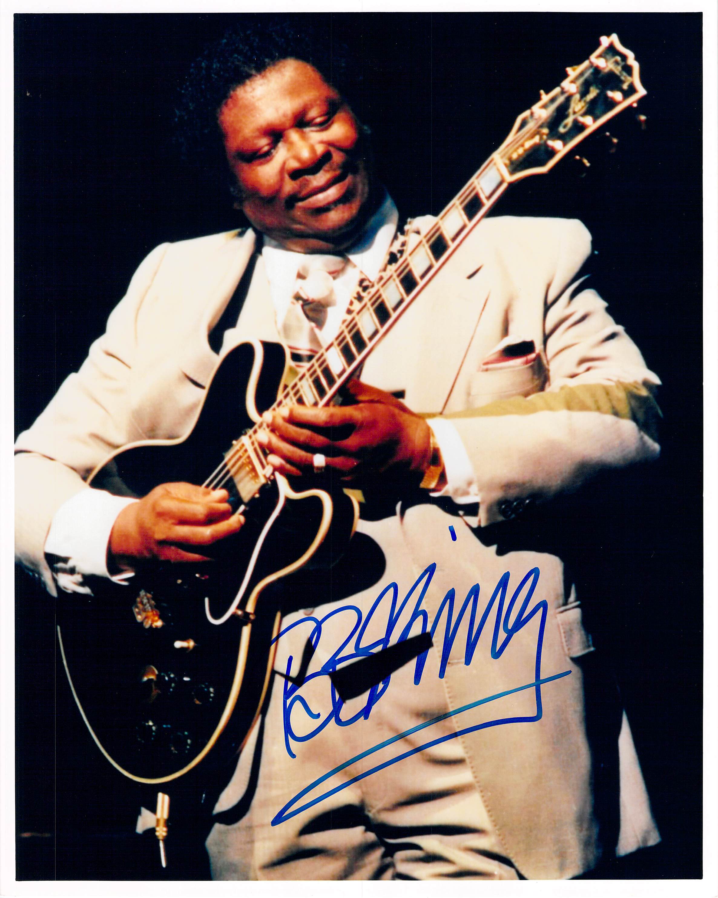 B.B. King Autograph Signed Photo Young In Performance – Tamino