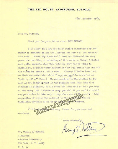 Typed Letter Signed 1967