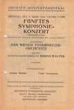 Walter, Bruno - Lot of 10 Unsigned Concert Programs 1907-1930