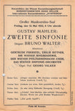 Walter, Bruno - Lot of 10 Unsigned Concert Programs 1907-1930