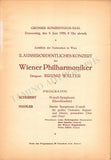 Walter, Bruno - Lot of 10 Unsigned Concert Programs 1907-1930