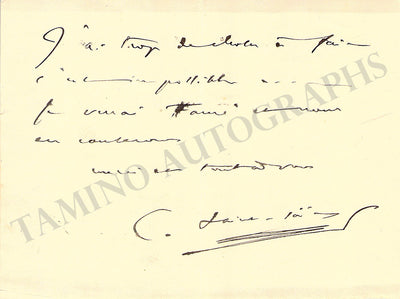 Autograph Note Signed + CDV + Visiting card