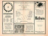 Chicago Grand Opera - Lot of 10 Opera Programs 1933-1934