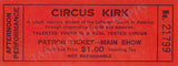 Circus - Lot of 16 Tickets