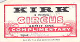 Circus - Lot of 16 Tickets