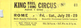 Circus - Lot of 16 Tickets