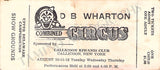 Circus - Lot of 16 Tickets