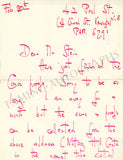 Lambert, Constant - Autograph Letter Signed 1942