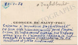 Inghelbrecht, Desire-Emile - Set of 3 Autograph Notes Sent to Him