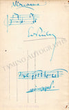 Risler, Edouard - Autograph Music Quote Signed