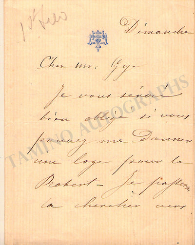 Autograph Letter Signed (No Date)