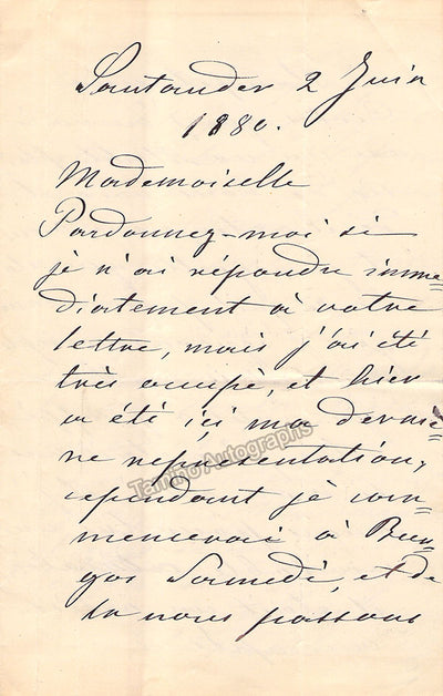 Autograph Letter Signed (1880)