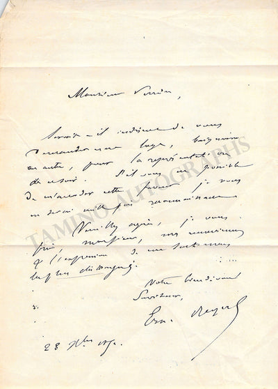 Autograph Letter Signed (1871)