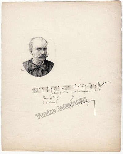 Autograph Music Quote Signed (1891)