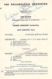 Ormandy, Eugene - Set of 4 Signed Programs Philadelphia 1943-1955