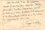 Scribe, Eugene - Autograph Note Signed (No Date)