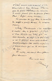 Silvain, Eugene - Autograph Letter Signed