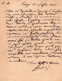 Galli, Filippo - Set of 2 Autograph Letters Signed 1821 & 1825