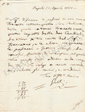 Galli, Filippo - Set of 2 Autograph Letters Signed 1821 & 1825