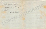 Schmitt, Florent - Autograph Letter Signed