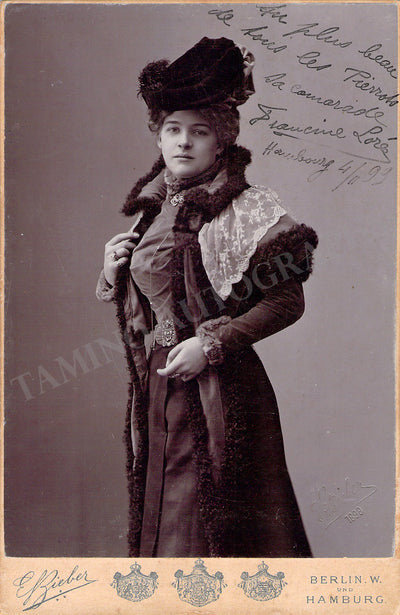 Lorée-Privas, Francine - Signed Cabinet Photo 1899