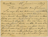 Plante, Francis - Autograph Letter Signed 1897