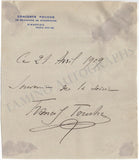 Touche, Francis - Signed Page 1909