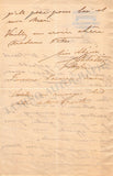 Sabatier Ungher, Francois - Autograph Letter Signed 1871