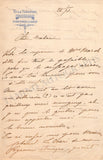 Sabatier Ungher, Francois - Autograph Letter Signed 1871