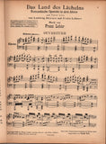 Lehar, Franz - Signed Score Das Land des Lachelns