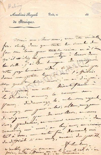 Autograph Letter Signed (1883)