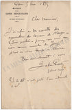 Pares, Gabriel - Autograph Letter Signed 1895