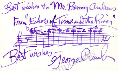 Autograph Music Quote Signed (II)