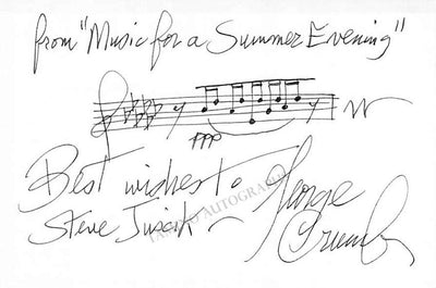 Autograph Music Quote Signed (I)