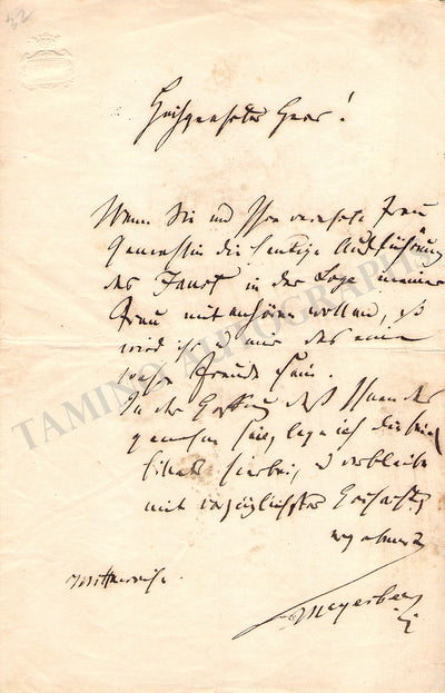 Autograph Letter Signed (I)