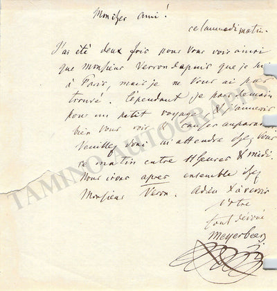 Autograph Note Signed (I)