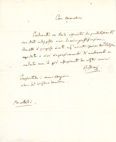 Autograph Letter Signed (ca. 1834)