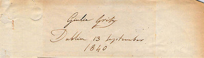 Signed Clip (1840) & Print